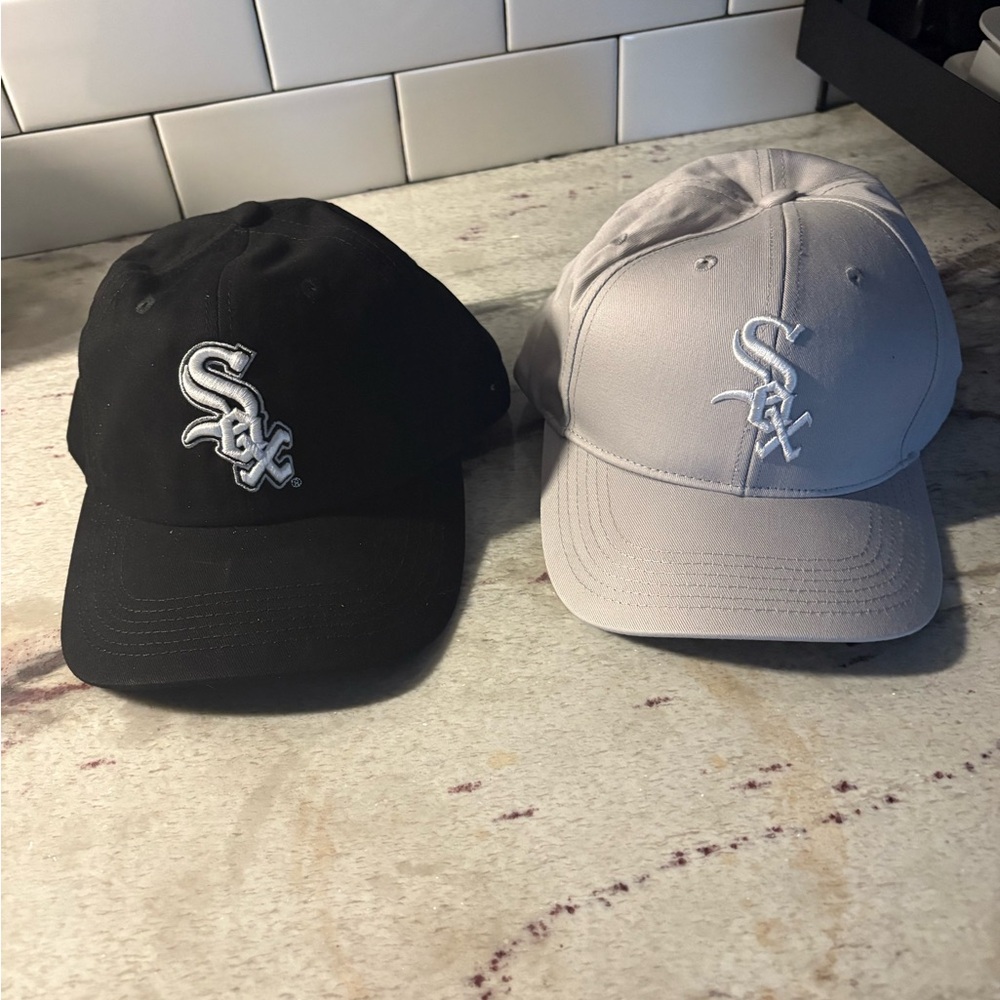 Black and Gray Baseball Caps with Logo